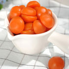 Oil Coating Lutein Easters Fruit Gummy Vitamins Ball Shaped With Orange Flavor