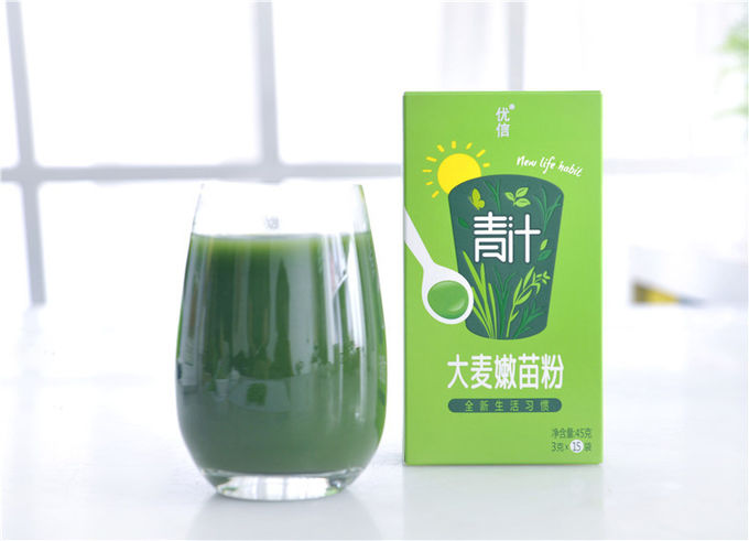 맛있은 건강 녹색 주스 Aojiru 녹색 보리 분말 3gx15는 포장합니다